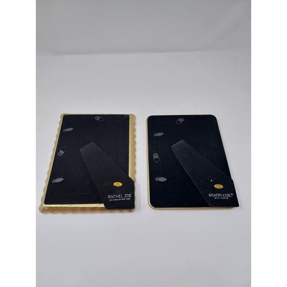 Pair of Gold Easel Picture Frames 4 x 6 Photo "Ruffles & Bows" Designer - Girly - Picture 6 of 6